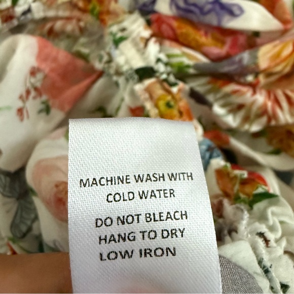 VICI Floral Off the Shoulder Bell Sleeve Blouse Size M Boho Festival Bloomcore - Picture 14 of 14